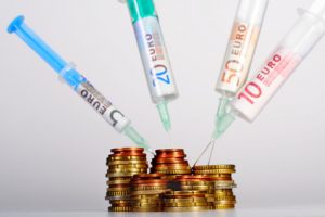 Betriebliche Krankenversicherung Euro Geldspritzen